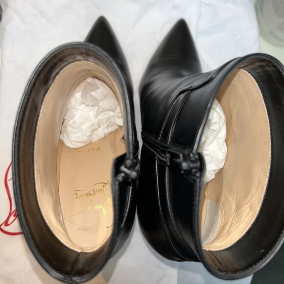 Christian Louboutin Lock So Kate Booty 100 Black Leather - Picture 10 of 12